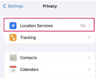 enable location service
