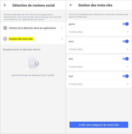 Détection des contenus explicites avec les mots-clé