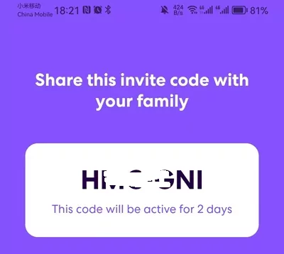 invite code