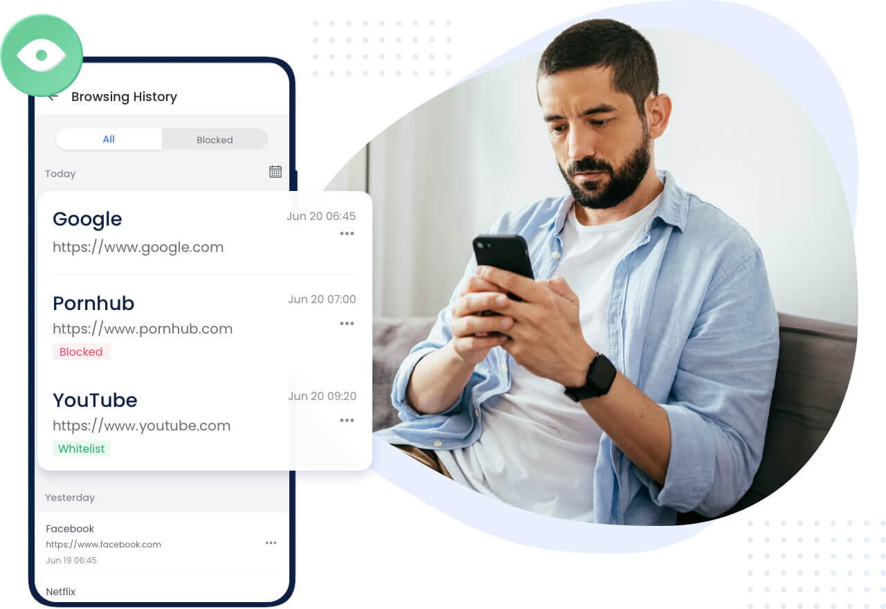 AirDroid Parental Control puede monitorear el historial de navegación