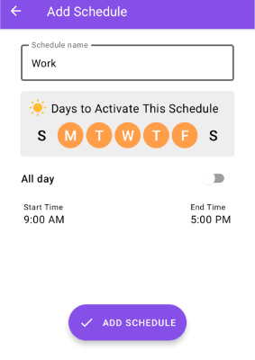 StayFree app set screen time limits
