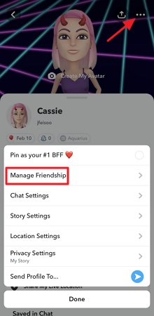 tap manage friendship