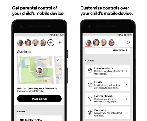 Verizon Smart Family seguimiento de ubicación