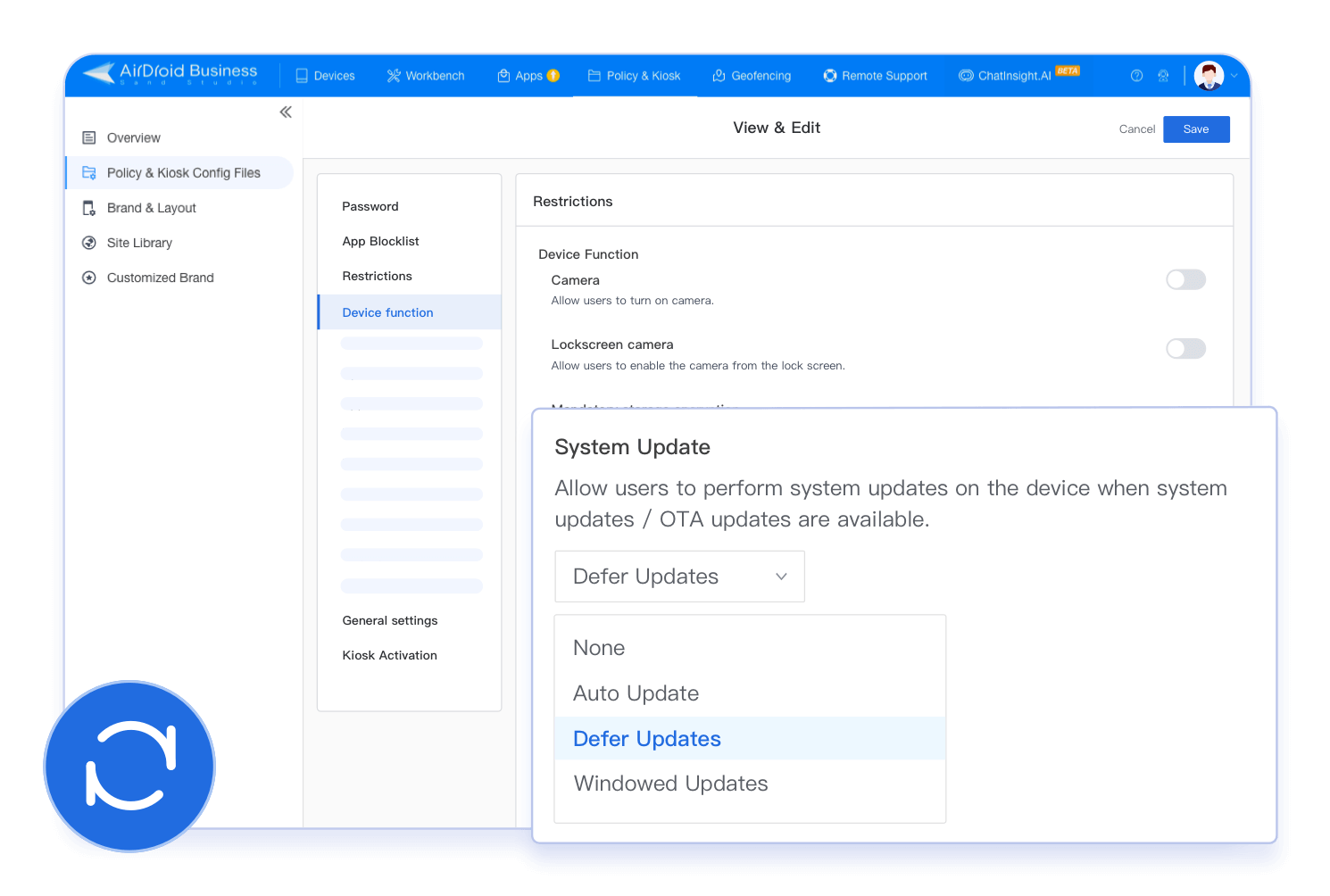 Actualizaciones controladas del sistema operativo